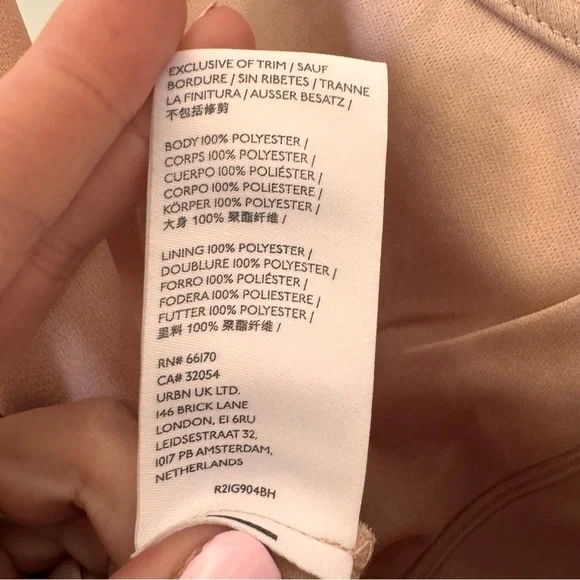 NWT BHLDN Cali Satin Charmeuse Midi Dress in "Oyster" Size 6 - Picture 11 of 13